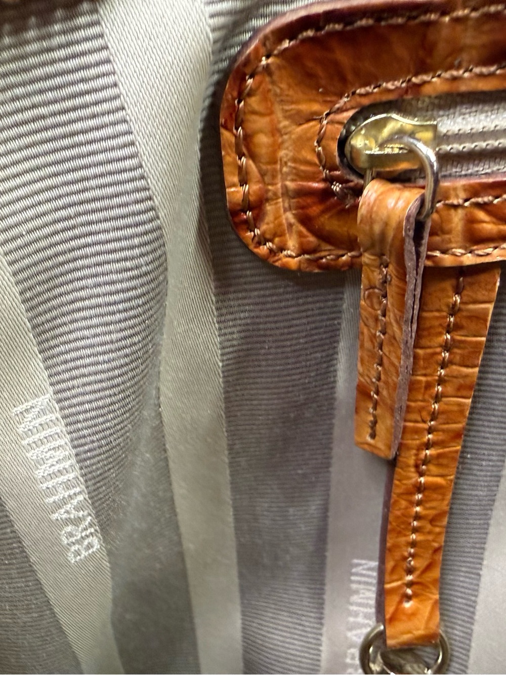 Brahmin Medium Asher Tote Bag in a Multi-Color Python Printed Leather - Picture 10 of 12